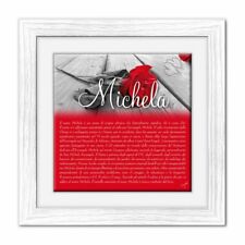 Quadro mattonella Ceramica Modern 29x29 cm con significato del nome Michela