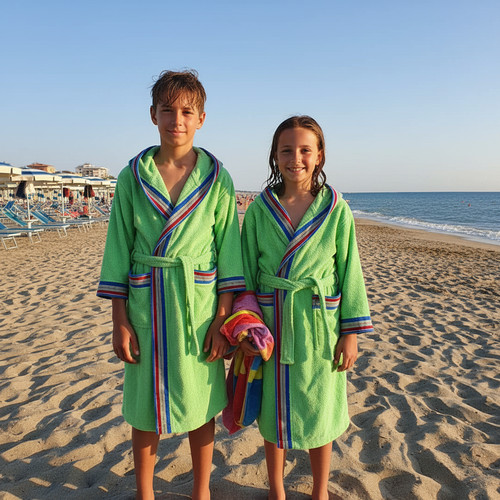 Accappatoio junior spugna - spugna, con