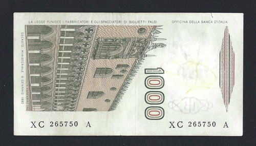 Repubblica 1000 lire - 1000, marco