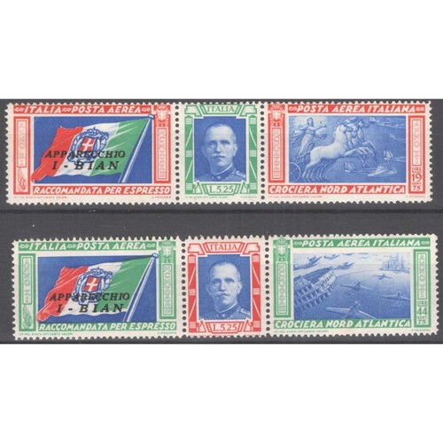 Regno italia 1933 trittici - d'italia,