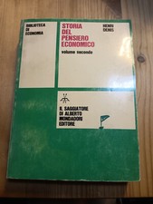 STORIA DEL PENSIERO ECONOMICO