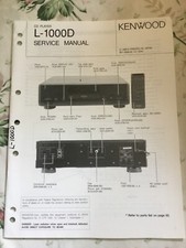 Kenwood L-1000D Manuale di