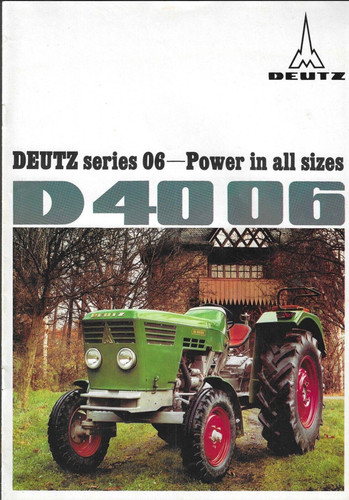 Brochure trattore deutz serie - trattore,