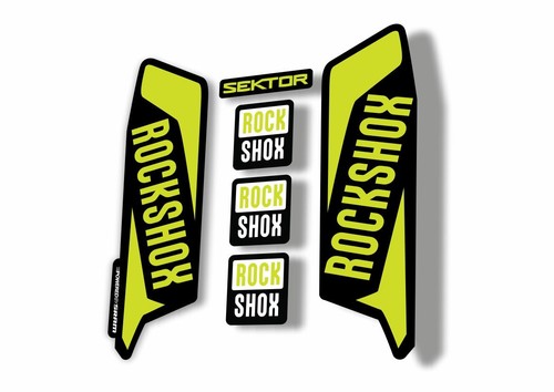 Adesivo rock shox sektor - adesivo, 2016