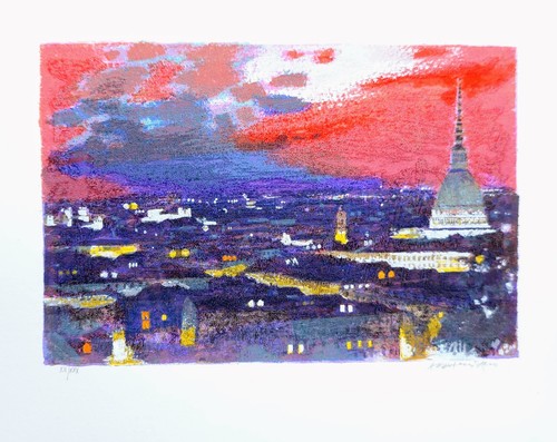 Serigrafia originale natale - serigrafia,