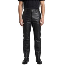 Pantalone biker uomo nero vera