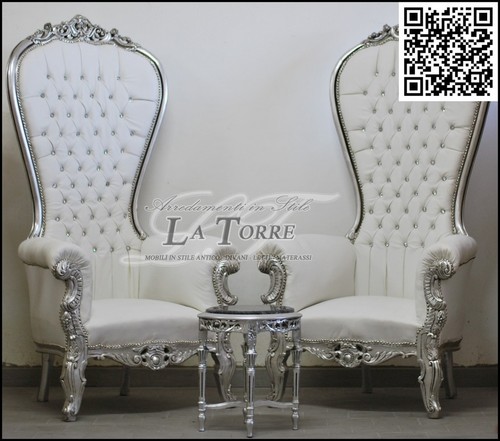Poltrona divano trono luigi - poltrona,
