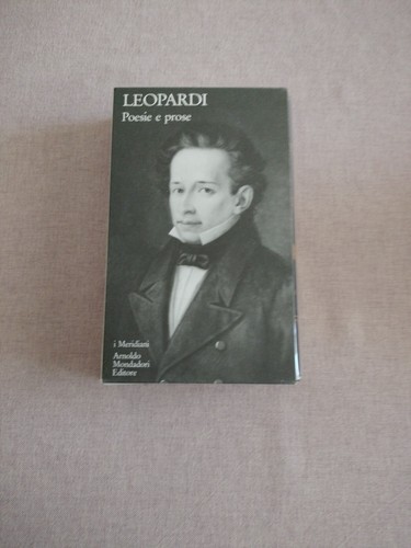 Leopardi poesie prose - poesie, e