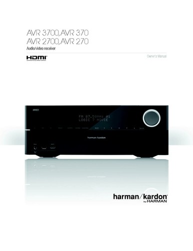 Harman kardon avr3700 avr370 - kardon,