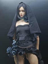 1/6 Black Mary Nun Girl short
