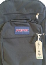 JANSPORT ZAINO BIG STUDENT BLACK L.34 5 SCOMPARTIMENTI PORTABORRACCIA LATERALE