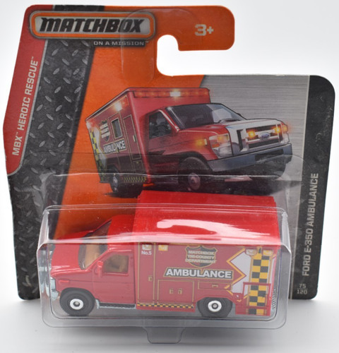 Matchbox ford 350 - e-350, ambulance