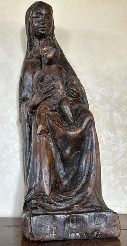 Scultura statua legno madonna - legno,