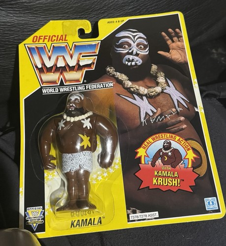 Wwf hasbro moc kamala - kamala, serie