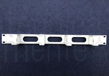 Pannello Passacavi Case Cable Bianco per Rack 19" 1 Unità 4 Anelli Forato