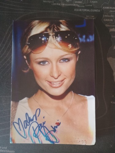 Autografo paris hilton - autografo, sexy