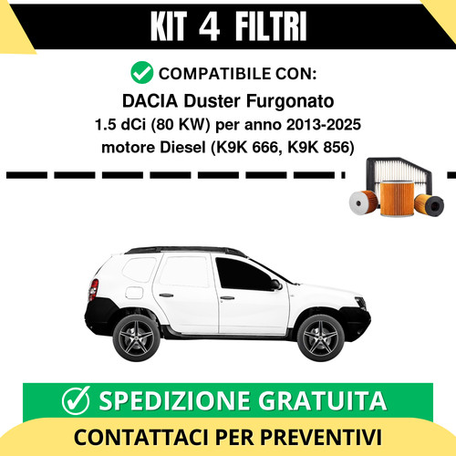 Kit filtri tagliando per - 4,