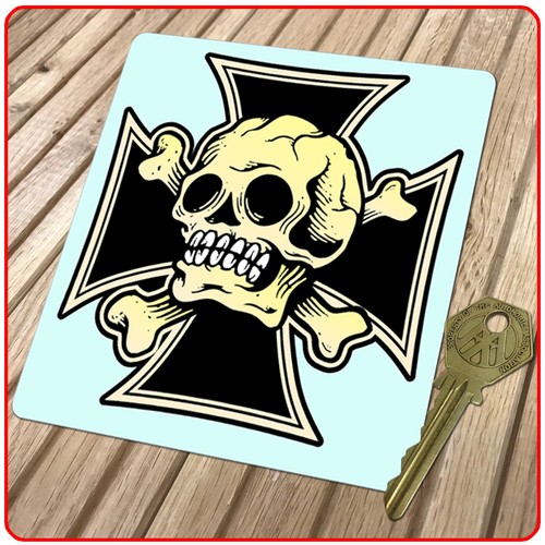 Adesivi skull cross - adesivi,