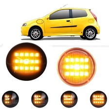 FRECCE LATERALI LED SEQUENZIALI FIAT PUNTO 188 DINAMICHE NERO FUME PROGRESSIVE
