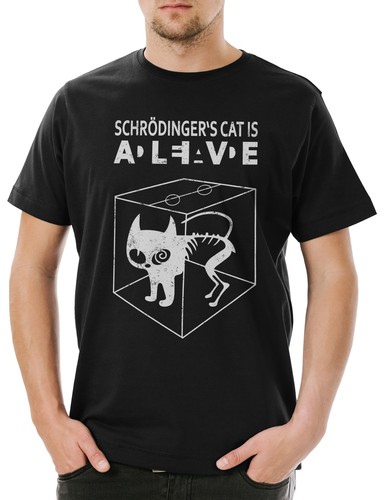 Shirt uomo schrödinger s - t-shirt,