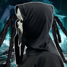 Maschera da urlo Ghostface fantasmi costume Halloween la maschera Ghostface bianco e nero