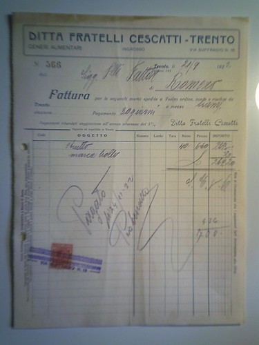 Invoice ditta fratelli - "ditta,