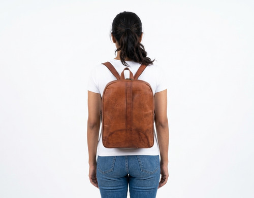Zaino vera pelle borsa - pelle, 12"