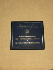 MONETA COMMEMORATIVA DEL V CENTENARIO NASCITA MICHELANGELO BUONARROTI