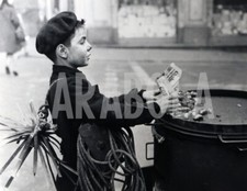 Foto Vintage Milano Spazzacamino 1961 stampa 24x30 cm