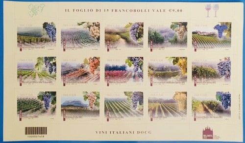 Italia 2012 foglietto vini - 2012,