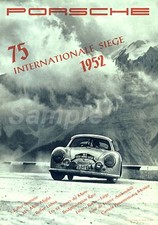 POSTER VINTAGE PORSCHE 75