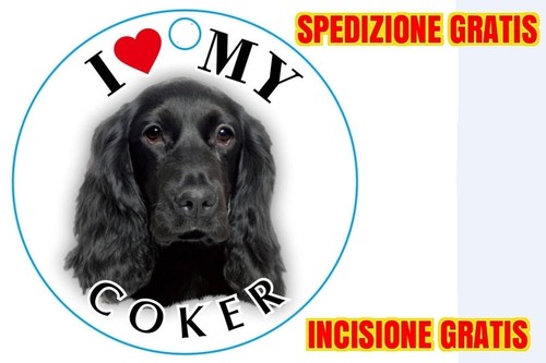 Medaglietta per cane coker - medaglietta,