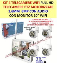 KIT TELECAMERE PTZ 6MP FULLHD