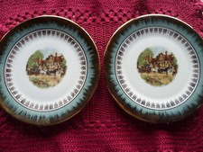 2 PZ PIATTINI PORCELLANA ZEH SCHERZER GERMANY DIAMETRO 19,5 CM MARCHI DIVERSI