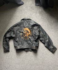 giacca biker pelle vintage