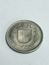 MONETA 5 FRANCHI SVIZZERI 1968