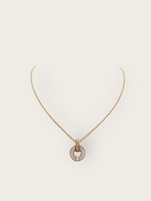 Bulgari Collier ouvert en or rose et nacre avec diamants 12345 145520259