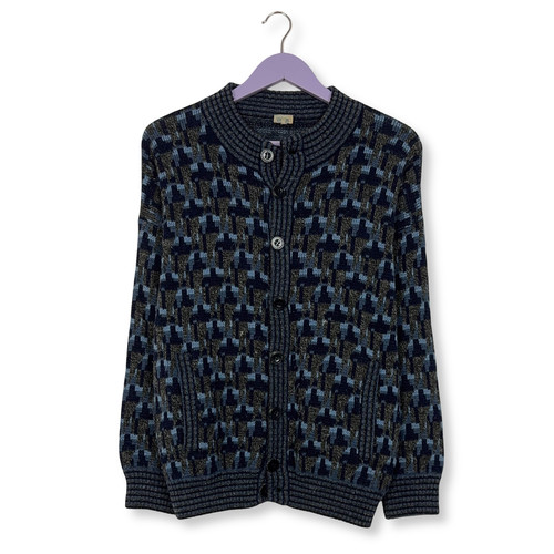Cardigan vintage blu - vintage, astratto