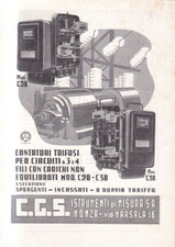 Cs3c - Contatori Trifasi C.S.G. Monza - Pubblicita Advertising Anni 40