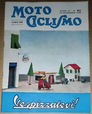 rivista MOTOCICLISMO n. 51 (1955) pubblicità Vespa Guzzi Maserati Pino Tovaglia