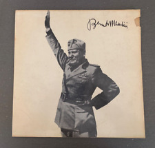 DISCO VINILE 33 GIRI-MUSSOLINI DISCORSI