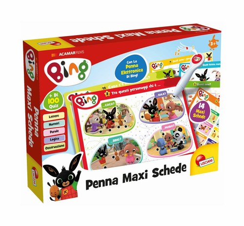 Bing penna maxi schede gioco - bing,