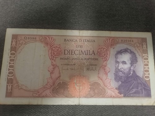 Banconota rara diecimila - rara,