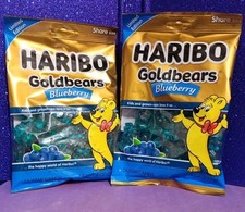 2x Haribo Gold Bears Blueberry