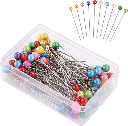 100 pezzi spilli con testa - pezzi,