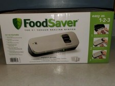 FoodSaver Sigillante Sottovuoto Compatto Acciaio Inox per Alimenti VS1130 Nuovo Con Scatola