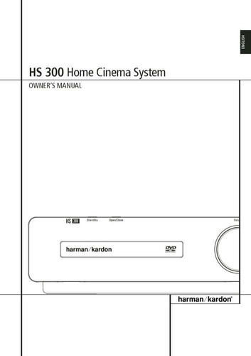 Harman kardon 300 - hs-300, manuale