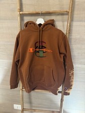 Supreme Champion Logo Hoodie Brown