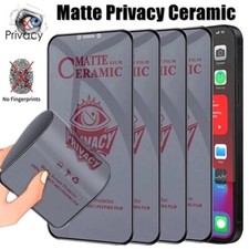 Pellicola Privacy Ceramica MATTE Vetro Per iPhone 14 13 12 PRO MAX 11 XR X XS