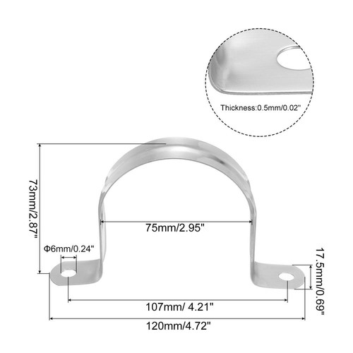 Pezzi clip per tubo - clip,